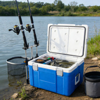 Glacière isotherme 65L haute performance, équipement de camping durable pour activités de plein air