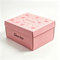 Boîte cadeau pliante en papier personnalisée en gros, boîte en carton ondulé recyclé durable pour l'expédition de chaussures, boîte de rangement pliable
