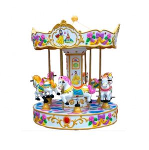 Manège pour enfants Yamoo Kiddie Rides, mini-carrousel à monnayeur, construction en fibre de verre et acier, utilisation extérieure/intérieure, centres commerciaux, maison, 3/6 places - Product Image 6