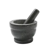 M-cooker Chinese Factory New Style Heavy Granite Spices Stone Pestle And Mortar Kit