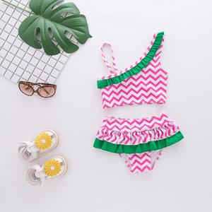 <span class=keywords><strong>Maillot</strong></span> <span class=keywords><strong>de</strong></span> <span class=keywords><strong>bain</strong></span> <span class=keywords><strong>2</strong></span> <span class=keywords><strong>pièces</strong></span> fendu en dentelle verte pour <span class=keywords><strong>fille</strong></span> avec motif rayé pour les sources chaudes et les vacances - Product Image 5