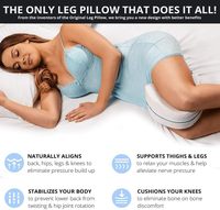 Soulagement apaisant pour le dos, les hanches, les genoux, les articulations, les nerfs et les muscles Legacy Leg & Knee Foam Support Pillow for Side Sleepers