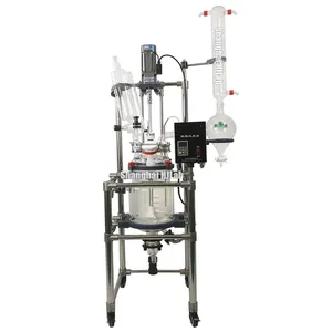 10L, 20L, 30L, 50L, 100L, 150L, 200L Vacuümdestillatie Jacketed Glas Reactor Capaciteit