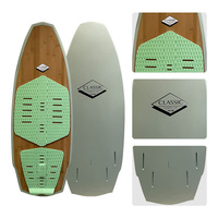 Prix usine 4.2 "Bambou Wakeboard En Fiber De Carbone Wakeboard Planche De Surf Vague Planche De Surf Exercice Planche De Surf