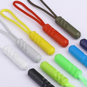 Venta directa de fábrica Zip Pull <span class=keywords><strong>String</strong></span> Puller Cord Accesorios de ropa Tirador de cremallera de goma para sudaderas con capucha/abrigo - Product Image 2