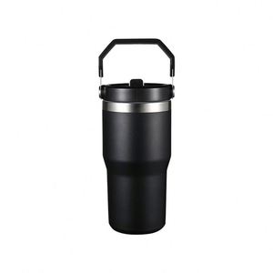 Vaso Térmico Aislado al Vacío con Asa de Fácil Agarre, Taza de Viaje de Acero Inoxidable de 30 oz para Oficina y Actividades al Aire Libre - Product Image 5