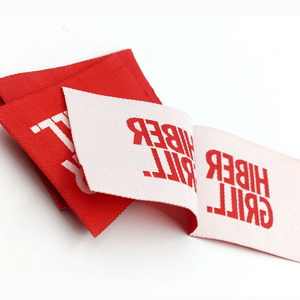 <span class=keywords><strong>Etiquetas</strong></span> Tejidas Impresas para <span class=keywords><strong>Ropa</strong></span> <span class=keywords><strong>Infantil</strong></span>, Personalizadas con Logotipo, de Satén, para Prendas de Vestir, Sudaderas, Vestidos - Product Image 4
