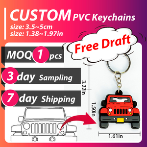 Bán buôn Nhà cung cấp một mảnh cao su Christian Tôn Giáo may mắn Logo quyến rũ Keychain vòng tùy chỉnh phim hoạt hình móc khóa với số lượng lớn cho túi - Product Image 6