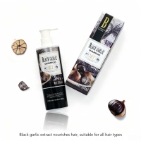 Nouvelle arrivée IKT 500ML shampooing anti-pelliculaire à l'ail noir empêche la perte de cheveux et stimule la croissance ensemble de soins capillaires