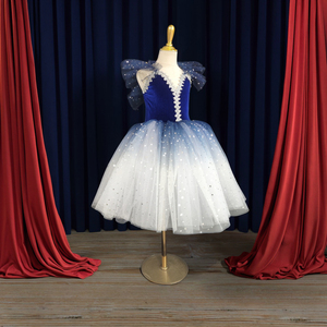 Maillot de Ballet Clásico Profesional <span class=keywords><strong>para</strong></span> <span class=keywords><strong>Niñas</strong></span> HIPPO KIDS, Vestido Largo de Poliéster Inspirado en el Lago de los Cisnes, <span class=keywords><strong>con</strong></span> Tirantes y Medias de Ballet - Product Image 5