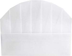 Gorro de Chef Desechable Blanco, Gorro de Cocina de Papel No Tejido para Cocina, Restaurante, Catering, Panadería - Product Image 2