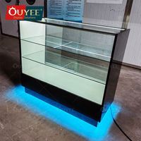 Vitrine en verre et bois Ouyee Smoke Shop avec couleur et taille personnalisables, vitrine de haute qualité pour magasin de tabac, service tout-en-un