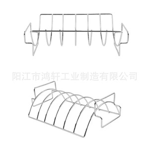 Stainless Steel <b>BBQ</b> Rack Arc Shape 430 Steel Durable Cooking Tool For Outdoor Grilling - Product Image 5