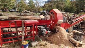 Grande macchina per uso domestico Splitter per uso domestico processore per legna da ardere da 35 tonnellate con <span class=keywords><strong>motosega</strong></span> - Product Image 5