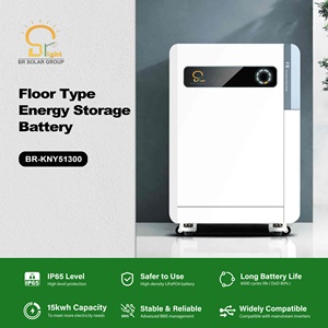 Batteries LiFePO4 Commerciales Fiables BR SOLAR 51.2V 300Ah – Stockage d'Énergie au Lithium de Type Plancher pour Usage Domestique - Product Image 2