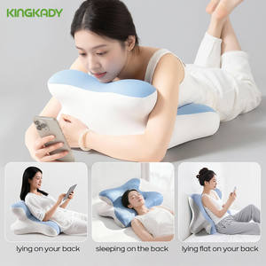 כרית שינה אורתופדית ארגונומית מותאמת אישית של קינגקדי, מספוג זיכרון לצוואר, עם תעודת OEKO-TEX ו- CertiPUR-US - Product Image 5