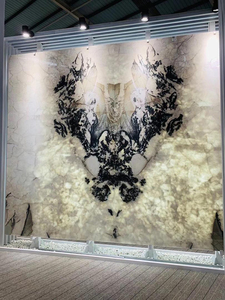 Bookmatch กำแพงหินอ่อนแผ่นหินควอตซ์สำหรับตกแต่งผนังหินอ่อนในร่ม - Product Image 6