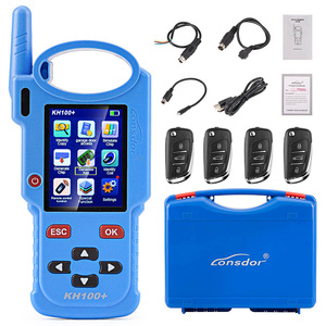 Programmateur de clés portable Lonsdor KH100+ avec quatre clés télécommandes ajoutées pour les modèles de voitures indiennes - Product Image 1