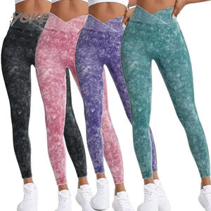 <span class=keywords><strong>Leggings</strong></span> Deportivos Transpirables de Cintura Alta con Control de Abdomen, Tela Suave como la Mantequilla, Logotipo Personalizado, con Bolsillos, Tallas XL XXL - Product Image 3