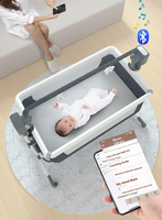 Berceau à bascule électrique automatique pour bébé, lit à bascule électrique variable, berceau à bascule pour nouveau-né, vente en gros