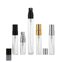 Botol Semprot Parfum Kaca 10ml Custom Grosir dengan Sprayer Aluminium Anodized 13mm untuk Kemasan Minyak Atsiri