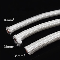 16mm 25mm 35mm 50mm 70mm 500 Grad reiner Kupferdraht Glasfaser isoliertes Hoch temperatur kabel für Ofenblei verbinder