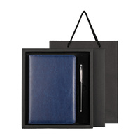 Carnet en cuir PU A5, coffret cadeau d'affaires avec stylo, boîte cadeau, sac cadeau, journal de 100 feuilles, logo personnalisé, cadeau d'entreprise, vente en gros