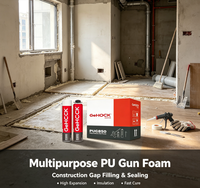 Mousse polyuréthane expansive haute performance PUG850, mousse PU pour pistolet, pour le blocage des trous dans les murs et la calfeutrage des câbles dans la construction
