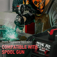 Soldadora MIG YEESTECH 205A 205DS PRO 220V de Doble Voltaje 5 en 1 con Pistola de Gas MIG/Alambre Tubular, TIG/Stick y Pantalla LED Digital