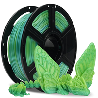 GREENTECH PETG 3D-printerfilament 1,75 mm, meerkleurig doorschijnend regenboogkleurig, snel kleurveranderend, 1 kg (2,2 lbs) Nauwkeurigheid +/-0,02 mm