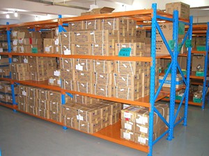 Étagère de stockage en acier réglable pour entrepôt, de capacité moyenne, en métal, à assemblage par vis, thermolaquée, vente en gros - Product Image 5