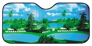 Pare-<span class=keywords><strong>soleil</strong></span> en forme de ballon à air chaud, pare-brise pour voiture, SUV, feuille d'aluminium, accessoire pliable, décoration de fenêtre, pour véhicule - Product Image 2