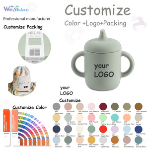 Taza de silicona de grado alimenticio para niños con tapa de paja taza de bebé a prueba de derrames para niños pequeños grado alimenticio para niños pequeños refrigeración - Product Image 2