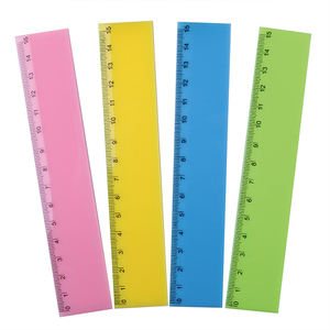 Règles de mesure en plastique droites de 15 cm pour enfants avec impression de logo personnalisé Variété de couleurs - Product Image 1