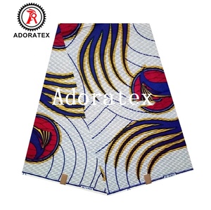 Nuevo diseño, venta al por mayor, diseño popular de lujo, estampados africanos, tela de cera <span class=keywords><strong>Real</strong></span> auténtica - Product Image 4