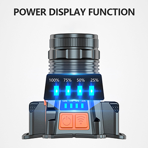 Linterna Frontal LED con Sensor <span class=keywords><strong>de</strong></span> Movimiento, 700 Lúmenes, Zoom, Recargable por USB, Impermeable, Ligera, Manos Libres, para Exteriores - Product Image 2