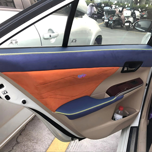 <span class=keywords><strong>Pour</strong></span> Toyota Camry 2012-2017, ensemble de garnitures de tableau de bord et de panneaux de porte en suède bicolore bleu-orange, <span class=keywords><strong>accessoires</strong></span> de rénovation et de mise à niveau de l'intérieur de <span class=keywords><strong>la</strong></span> <span class=keywords><strong>voiture</strong></span> - Product Image 1