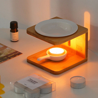 Diffuseur de brûleur d'huile en céramique, pot chauffant d'aromathérapie peint à la main pour huiles essentielles, cadeau de décoration intérieure