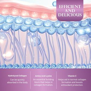 Gelatina de colágeno blanqueadora con vitaminas de alta calidad, gomitas de nivel de belleza que aumentan el tono de piel más brillante, mejoran la luminosidad, gelatina de colágeno - Product Image 3