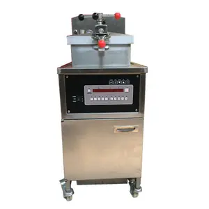 Industrial KFC electric or gas powered pressure fried chicken cooker deep frier fryer machine with temperature control