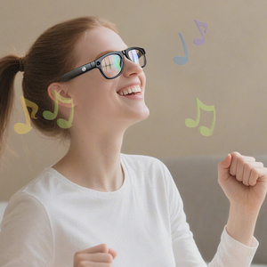 Ai thông minh kính thi ai Mắt kính hỗ trợ OEM tùy biến Dịch giả thời gian thực cuộc trò chuyện bằng giọng nói chụp ảnh video âm nhạc chơi - Product Image 1