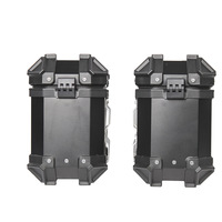 Boîte latérale en alliage d'aluminium pour moto, 18L/36L, universelle, résistante aux chutes, aux collisions, étanche, coffre de rangement