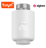 Tuya ZigBee Smart vanne de radiateur thermostatique Tuya TRV pour système de chauffage de l'eau à domicile domotique Smart Life APP