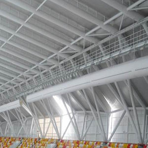 Système de conduits d'air en tissu de style industriel résistant au <span class=keywords><strong>feu</strong></span> de niveau B1 économe en énergie pour gymnase et hôpital Direct d'usine - Product Image 3