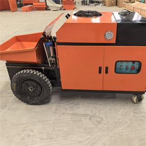 Pompe à béton électrique diesel sur <span class=keywords><strong>remorque</strong></span>, bétonnière avec pompe, camion pompe à béton, télécommande radio - Product Image 2