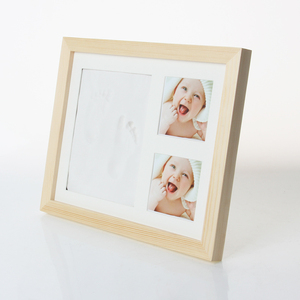 Impronta di Mani e Piedi del Bambino, Commemorativa per Compleanno, Cento Giorni, Un Anno, da Tavolo, in Legno, Impermeabile, Personalizzabile con Foto - Product Image 5