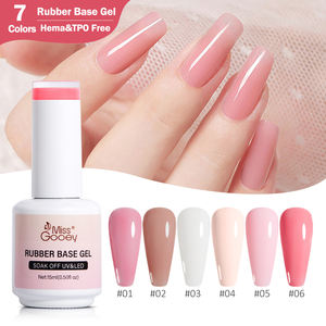 Sơn Gel Móng Tay Miss Gooey 7 Màu Không Chứ<span class=keywords><strong>a</strong></span> Hema, Gel <span class=keywords><strong>Base</strong></span> Cao Su <span class=keywords><strong>2</strong></span> trong 1, Sơn <span class=keywords><strong>Base</strong></span> Cao Su OEM Chuyên Nghiệp, Dụng Cụ Làm Móng Gel UV Cho Salon - Product Image 1