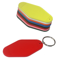 Porte-clés d'hôtel vierges colorés Porte-clés Kaychains en plastique personnalisés Porte-clés de motel rétro Porte-clés vintage d'hôtel créatif en plastique