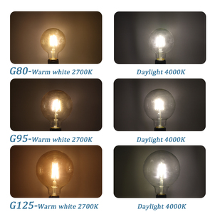 <span class=keywords><strong>G80</strong></span> G95 G125 LED bóng đèn dây tóc ánh sáng 6W/8W E27 AC220-240V 2700K/4000K Edison đèn vàng/rõ ràng Retro ánh sáng cho trang trí nội thất - Product Image 3