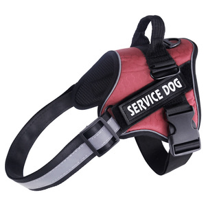 Einstellbare reflektierende Sicherheits-Haustier weste Arnes Para Perro Harness Puppy Service Hunde weste mit Außen kontroll griff und Leine - Product Image 2